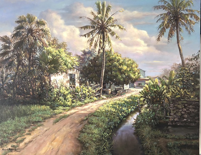 Con đường đất thuở xưa (Ảnh: Lê Anh Thanh)
