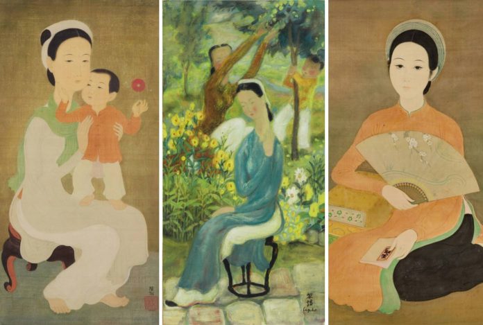 4 bức tranh phụ nữ Việt xuất hiện trên sàn đấu giá quốc tế